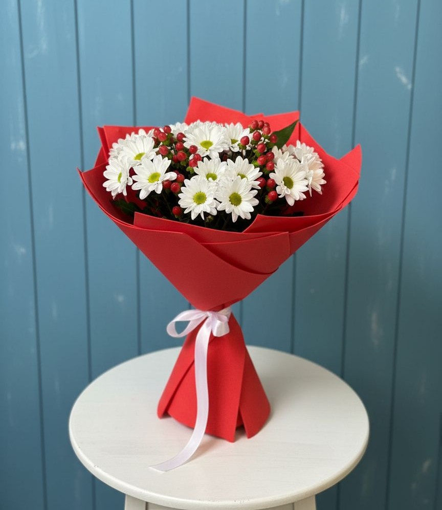 Букет цветов из: Хризантемы в Шварцевский