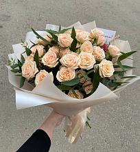 Букет Кремовые розы Латте в Шварцевский