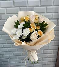 Букет цветов из:  Розы и Хризантемы в Шварцевский