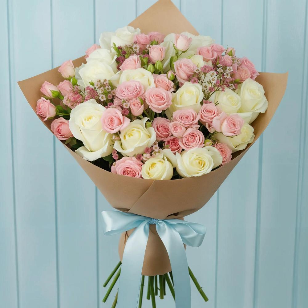 Букет цветов из: Розы в Шварцевский