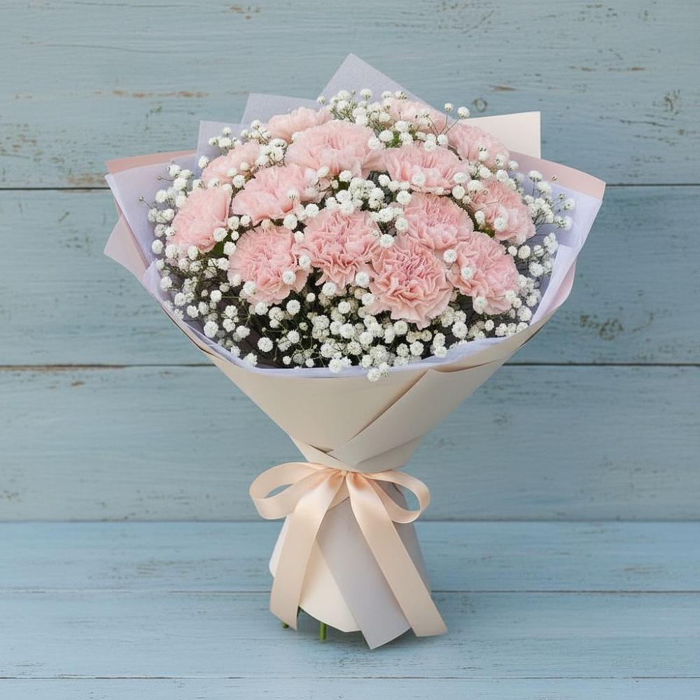 Букет цветов из: Гвоздики в Шварцевский