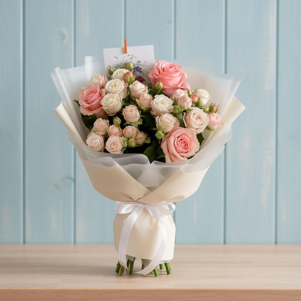 Букет цветов из: Розы в Шварцевский