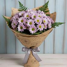 Букет цветов из:  Хризантемы #REPLACE_PRED# Шварцевский