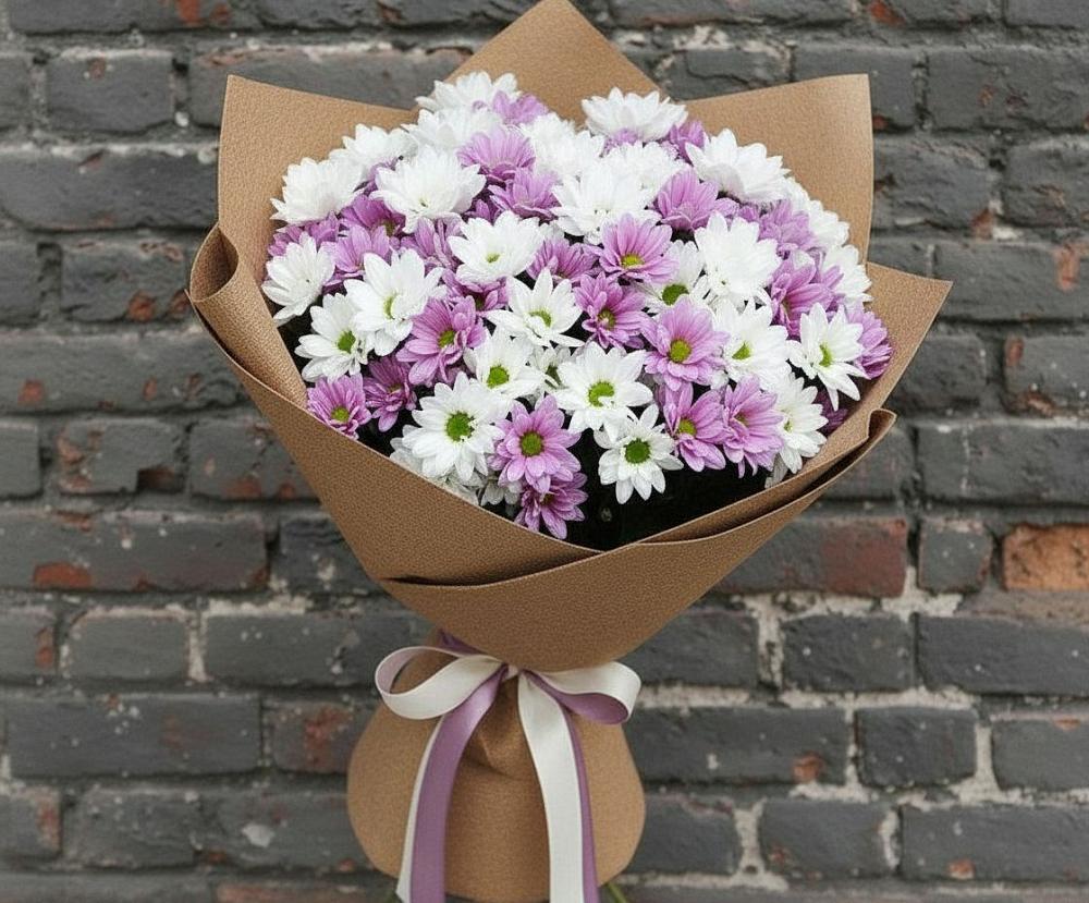 Букет цветов из: Хризантемы в Шварцевский