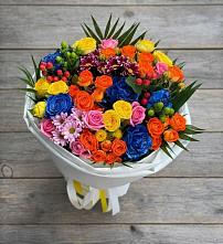 Букет цветов из:  Розы и Хризантемы в Шварцевский