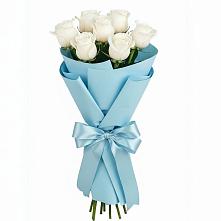 Букет 7 белых роз Проуд в Шварцевский