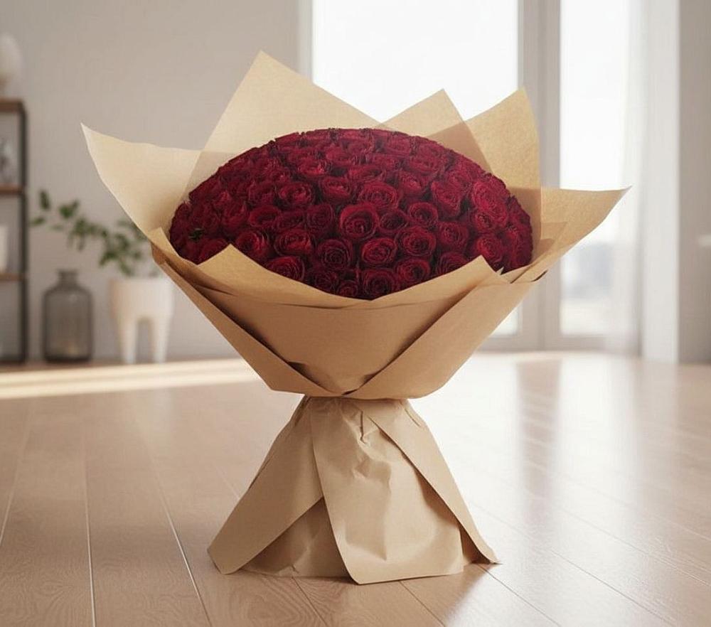 Букет 101 Красная роза в Шварцевский