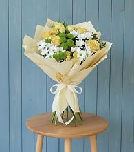 Букет цветов из:  Хризантемы и Розы в Шварцевский