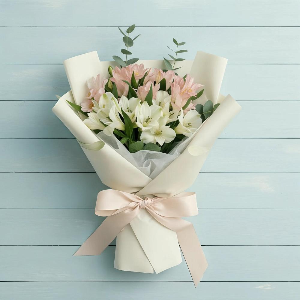 Букет цветов из: Альстромерии в Шварцевский