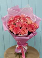 Букет 15 Розовых роз Равель в Шварцевский