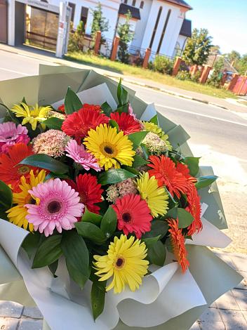 Букет цветов из: Герберы в Шварцевский