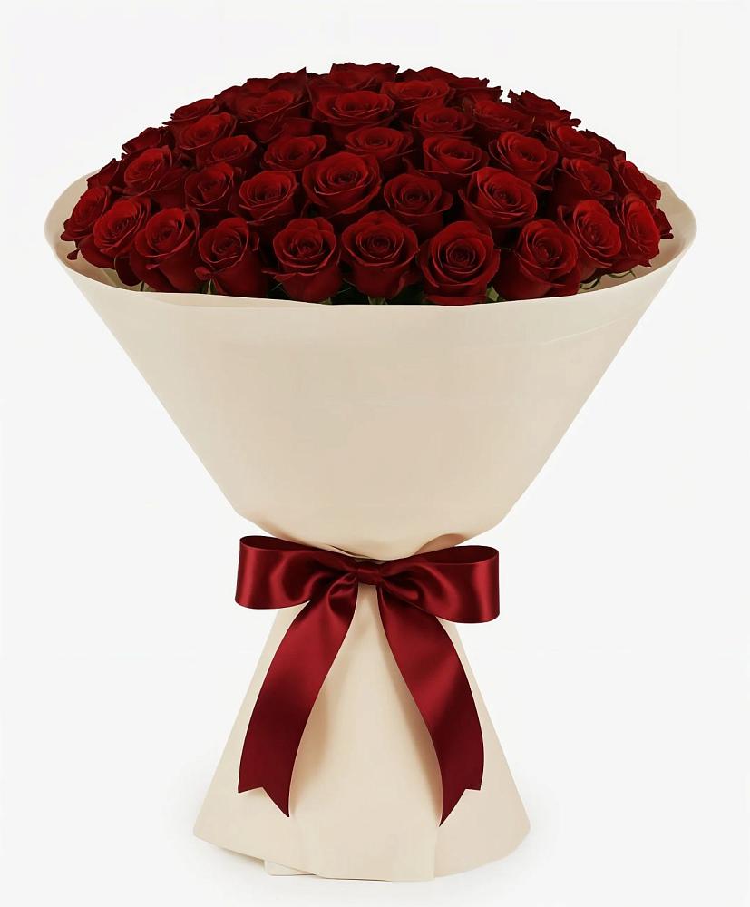 Букет 101 Бордовая роза Блэк Бакарра в Шварцевский