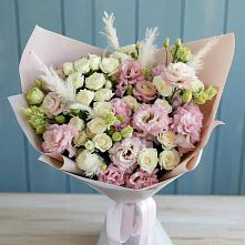 Букет цветов из:  Альстромерии и Розы в Шварцевский