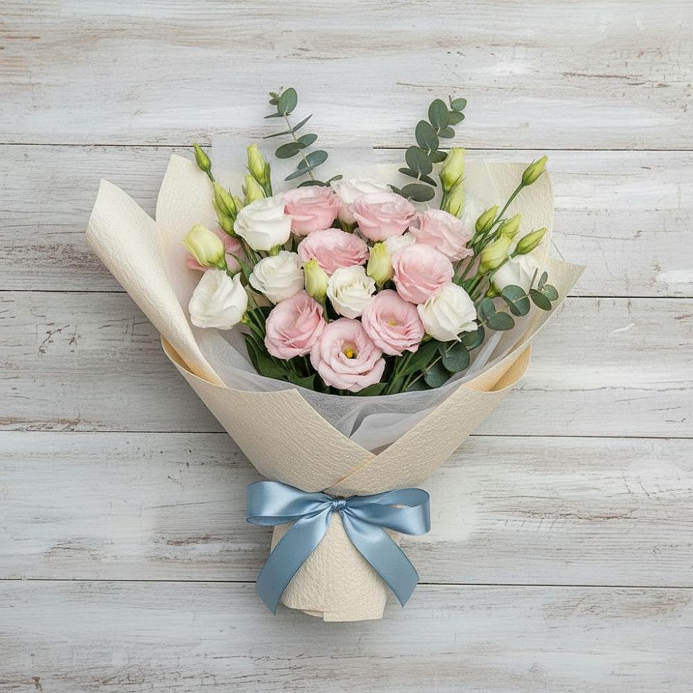 Букет цветов из: Лизиантусы в Шварцевский